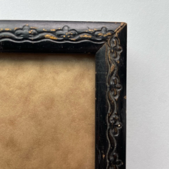 Vintage crewel green and brown tree framed art. - Picture 7 of 7